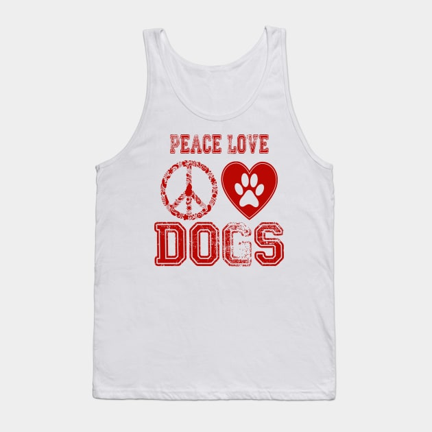 peace love dogs Tank Top by FatTize